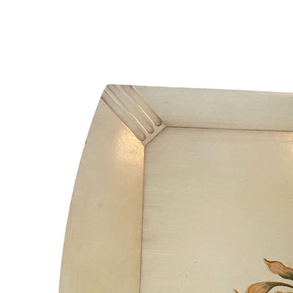 Wooden Tole Hand Painted Tray - Picture 3 of 7